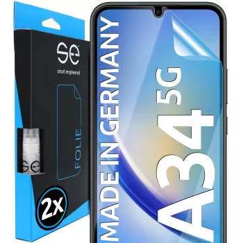 SMART.ENGINEERED se 3D Screen Protector voor Samsung Galaxy A34 (2-pack) (SE0-F0101-0395-23-M)