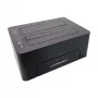 LC-Power LC-DOCK-C-V2 USB-C-dockingstation met HDMI, DisplayPort, VGA, 3x USB-A, USB-C data, USB-C PD 100W, Gigabit Ethernet, SD/microSD-kaartlezer, 3,5mm audio, grijs