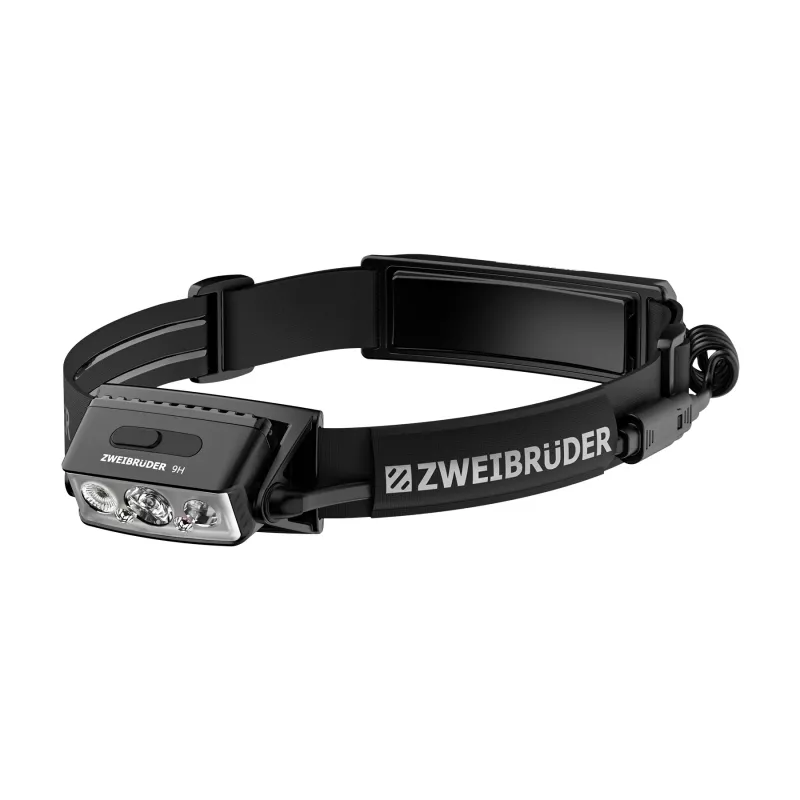 Zweibrüder ZB9H LED oplaadbare hoofdlamp 2000 lumen USB-C