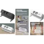 Fellowes Power Desk 2 tafelstekkerdoos, type E, wit, 4 stopcontacten, 2 USB-A, 2 m kabel