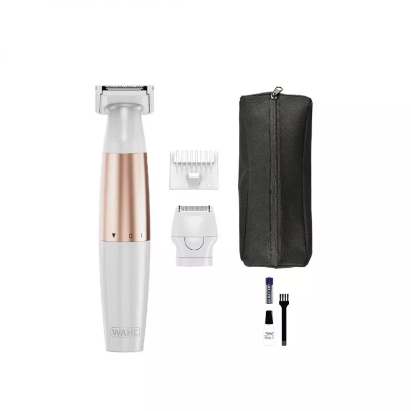 Wahl TRIM and SHAVE 3028668 bikinietrimmer, oplaadbaar, nat & droog, wit/roze