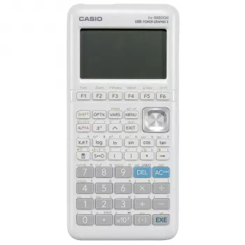 Casio FX-9860GIII-W-ET grafische rekenmachine, Natural V.P.A.M., 552 functies, zonne-energie & batterij, zwart