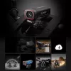 AKEEYO AKY-710S 4K motor-dashcam dual-channel met GPS, Wi-Fi, IP67 waterdicht - zwart
