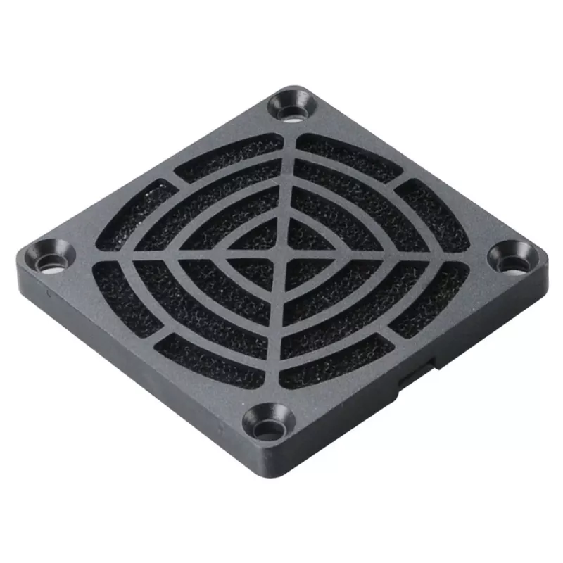 Akasa GRM60-30 60mm ventilatorfilterkit - zwart nylon gaas, wasbaar, met ventilatorrooster