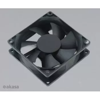 Akasa AK-181BK-S 80mm zwarte behuizingsventilator - 20,21 dB