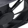 Akasa 12cm zwarte fan - 17,5 dB - zwart