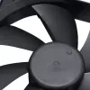 Akasa 12cm zwarte fan - 17,5 dB - zwart