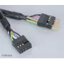 Akasa EX1394I-40 IEEE 1394 FireWire verlengkabel 40 cm (0,4 m) 6-pins stekker naar bus zwart
