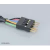 Akasa EX1394I-40 IEEE 1394 FireWire verlengkabel 40 cm (0,4 m) 6-pins stekker naar bus zwart