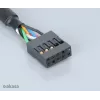 Akasa EX1394I-40 IEEE 1394 FireWire verlengkabel 40 cm (0,4 m) 6-pins stekker naar bus zwart