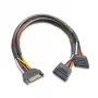 Akasa AK-CBPW05-30 SATA-voedingssplitter kabel 30 cm zwart