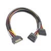 Akasa AK-CBPW05-30 SATA-voedingssplitter kabel 30 cm zwart