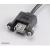 Akasa AK-CBUB06-60BK interne naar externe USB 2.0 kabel, 60 cm, zwart