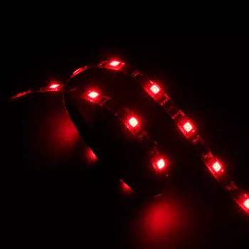 Akasa Vegas AK-LD02-05RD rode LED-strip voor pc-behuizingverlichting, 50cm, 30 LEDs, 12V