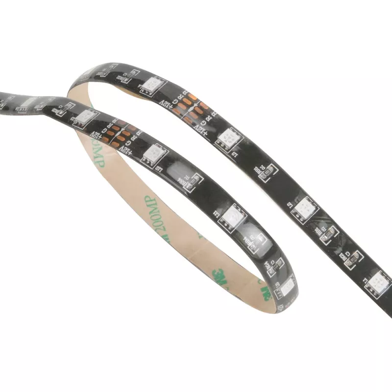 Akasa Vegas AK-LD02-05RD rode LED-strip voor pc-behuizingverlichting, 50cm, 30 LEDs, 12V