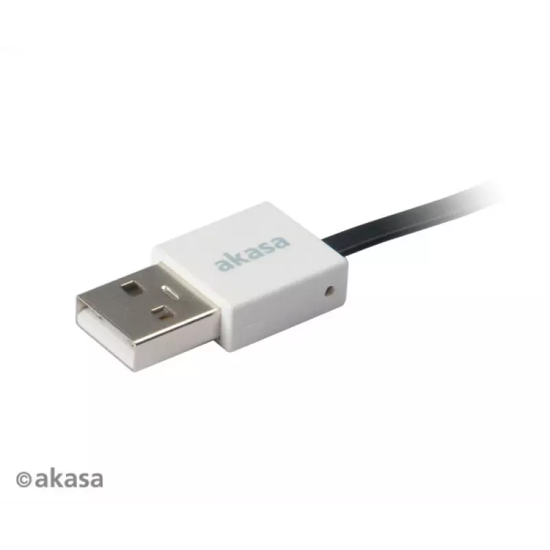 Akasa PROSLIM USB 2.0-kabel roze superslim sync and charge A - Micro B - 1m