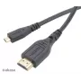 Akasa 1,5m High Speed HDMI with Ethernet-kabel - HDMI Type-A naar Micro HDMI - 4K - zwart