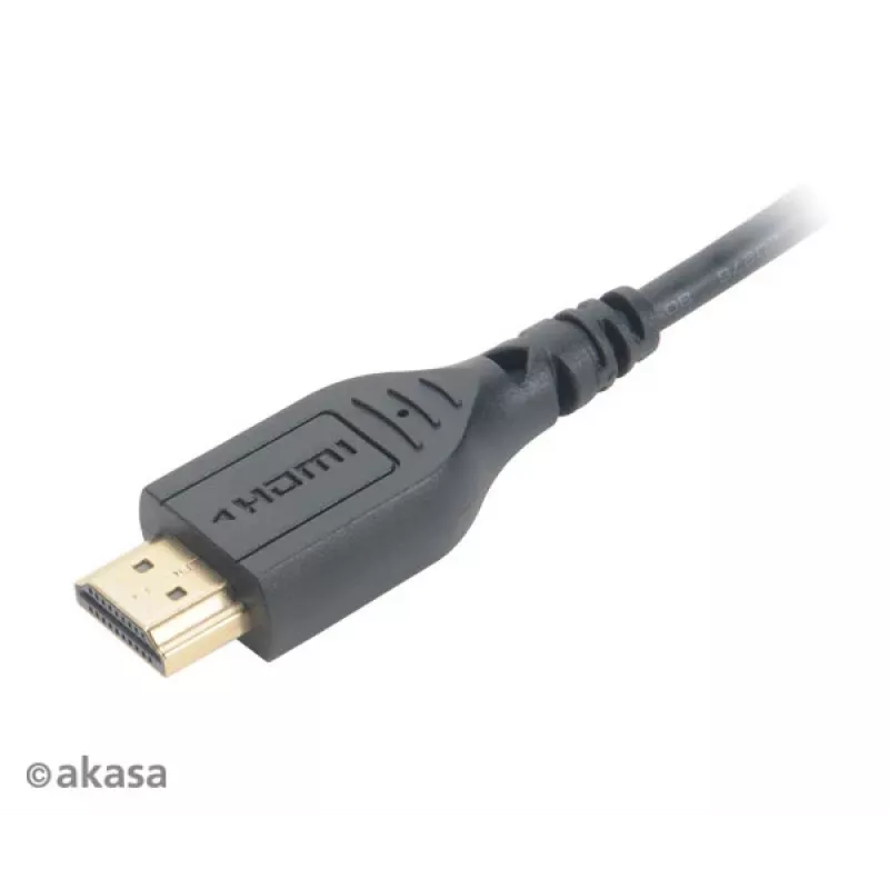 Akasa 1,5m High Speed HDMI with Ethernet-kabel - HDMI Type-A naar Micro HDMI - 4K - zwart