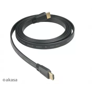Akasa HDMI 2m High Speed HDMI Cable with Ethernet 10,2 Gbit/s 4K 3D zwart