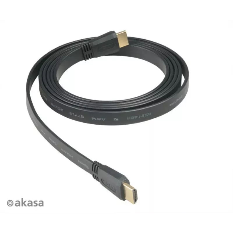 Akasa HDMI 2m High Speed HDMI Cable with Ethernet 10,2 Gbit/s 4K 3D zwart