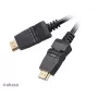 Akasa HDMI 2m kabel - High Speed met Ethernet, 4K @ 30Hz, verguld, zwart