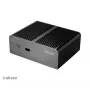 Akasa Newton T ventilatorloze mini-pc behuizing voor Intel NUC (UCFF/Thin Mini-ITX) - zonder voeding - zwart