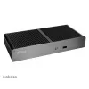 Akasa Tesla T ventilatorloze NUC-behuizing - zwart - UCFF - USB