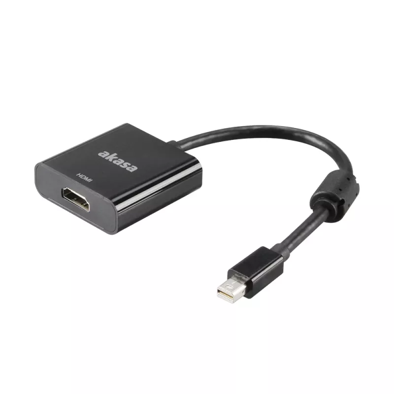 Akasa Mini DisplayPort male naar HDMI female video-adapter - 4K@30Hz, zwart
