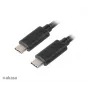 Akasa AK-CBUB26-10BK USB-C naar USB-C kabel 1m - USB 3.2 Gen 2 - 10 Gbit/s - 100W PD - zwart