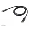 Akasa AK-CBUB26-10BK USB-C naar USB-C kabel 1m - USB 3.2 Gen 2 - 10 Gbit/s - 100W PD - zwart