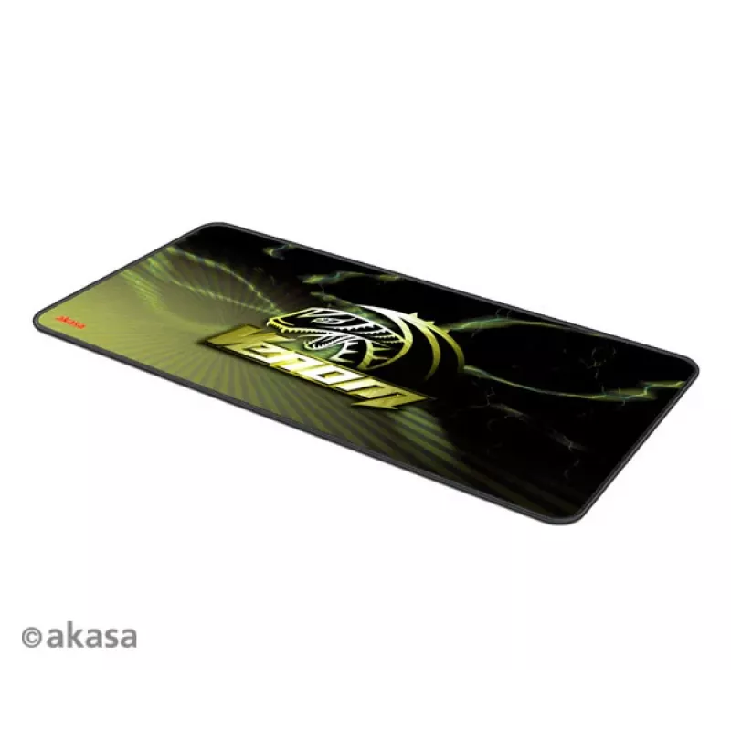 Akasa AK-MPD-03YL patroon rubber gaming muismat - geel/zwart, 320x270x3mm