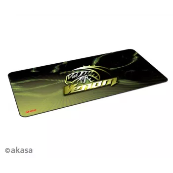 Akasa AK-MPD-03YL patroon rubber gaming muismat - geel/zwart, 320x270x3mm