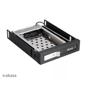 Akasa AK-IEN-08 2,5 inch naar 3,5 inch drivebay-adapter - SATA III 6 Gbit/s - kunststof/rvs - zwart