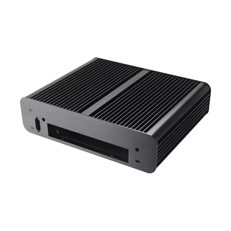 Akasa Euler TX ventilatorloze Thin Mini-ITX behuizing - aluminium - zwart
