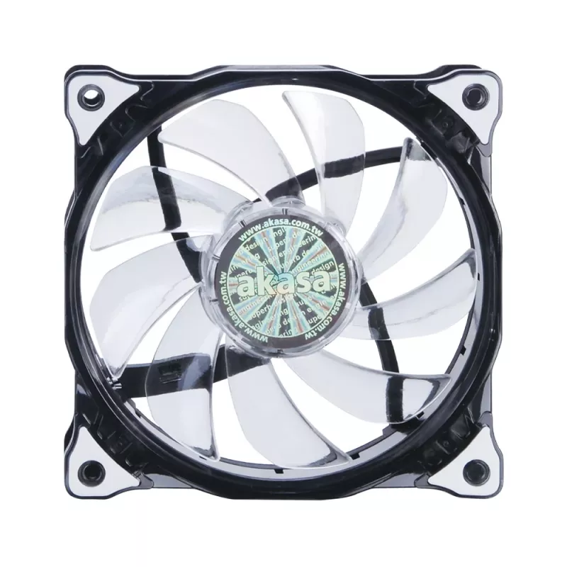 Akasa Vegas AK-FN091-WH 120 mm behuizingventilator - witte LED