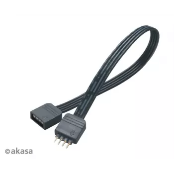 Akasa AK-CBLD01-20BK Flexa RGB LED verlengkabel 0,2m zwart
