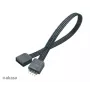 Akasa AK-CBLD01-20BK Flexa RGB LED verlengkabel 0,2m zwart