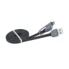 Akasa AK-CBUB35-10BK USB 2.0 kabel - USB A naar Micro-USB B met USB-C adapter - 1 m - zwart