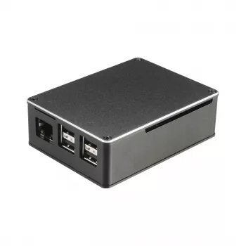 Akasa A-RA02-M1B Raspberry Pi behuizing - aluminium - ventilatorloze passieve koeling - zwart