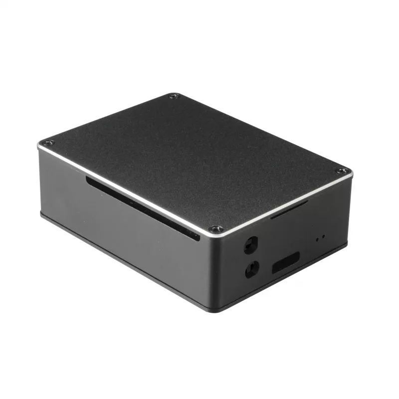 Akasa A-RA02-M1B Raspberry Pi behuizing - aluminium - ventilatorloze passieve koeling - zwart