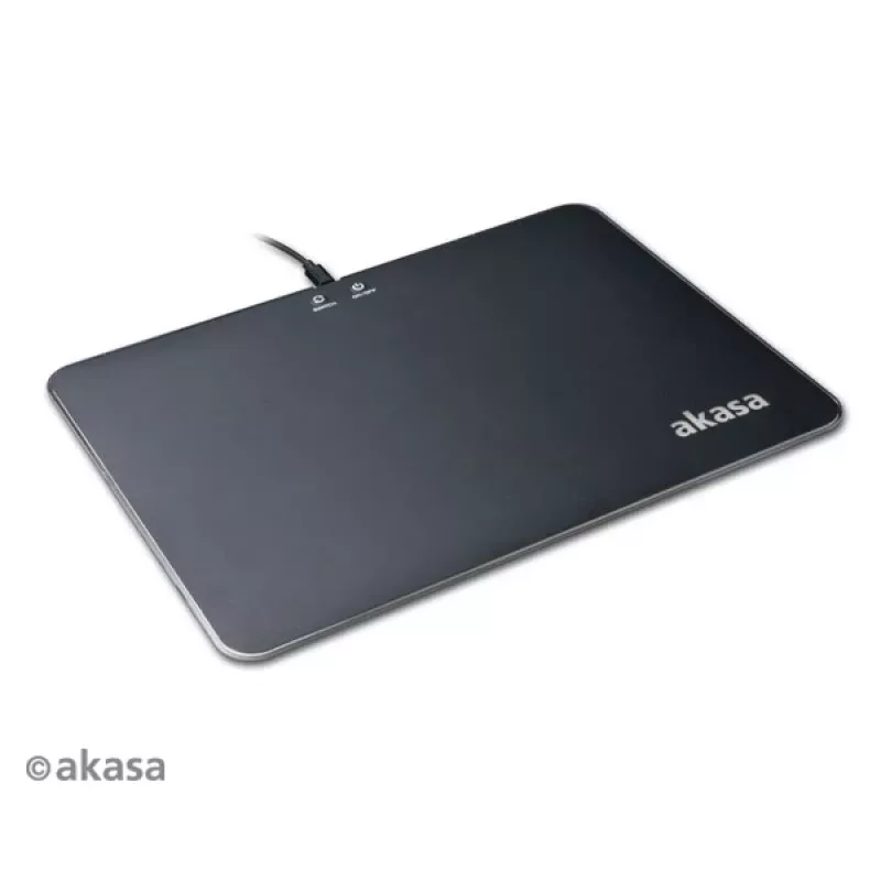 Akasa Vegas X9 LED gaming muismat, 350 x 250 mm, USB, zwart (AK-MPD-04RB)