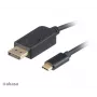 Akasa AK-CBCA11-18BK USB-C naar DisplayPort kabel 1,8 m - 4K@60Hz - zwart