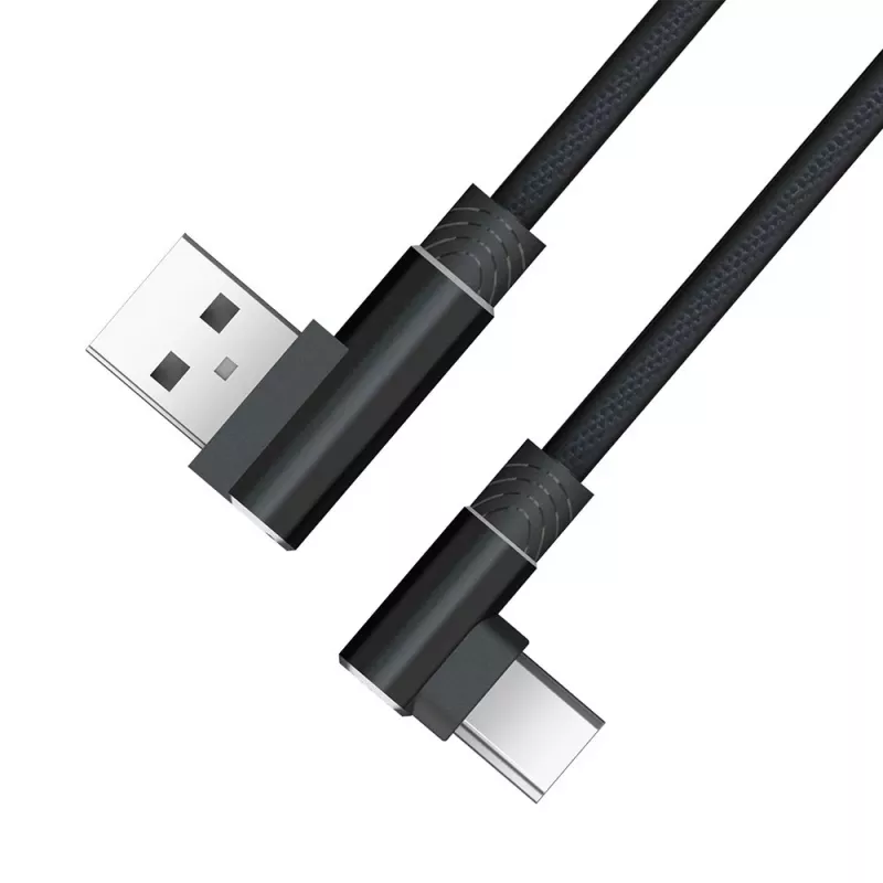 Akasa AK-CBUB39-10BK USB 2.0 kabel - USB-A naar USB-C - 1 m - zwart