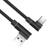 Akasa AK-CBUB39-10BK USB 2.0 kabel - USB-A naar USB-C - 1 m - zwart
