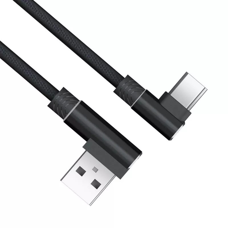 Akasa AK-CBUB39-10BK USB 2.0 kabel - USB-A naar USB-C - 1 m - zwart