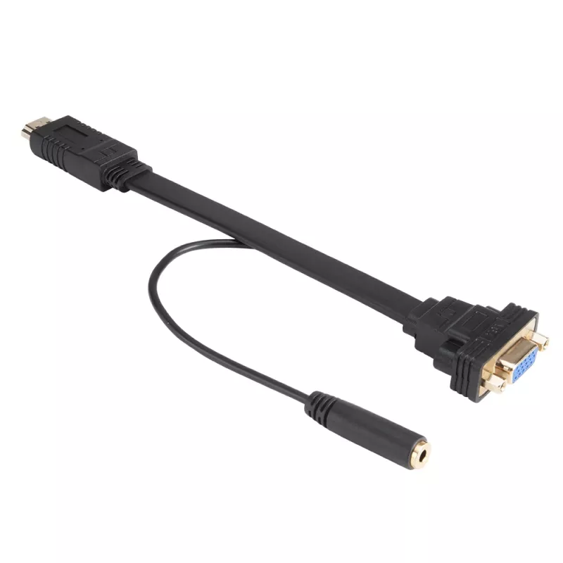 Akasa AK-CBHD18-20BK HDMI-naar-VGA adapterkabel 0,2 m zwart