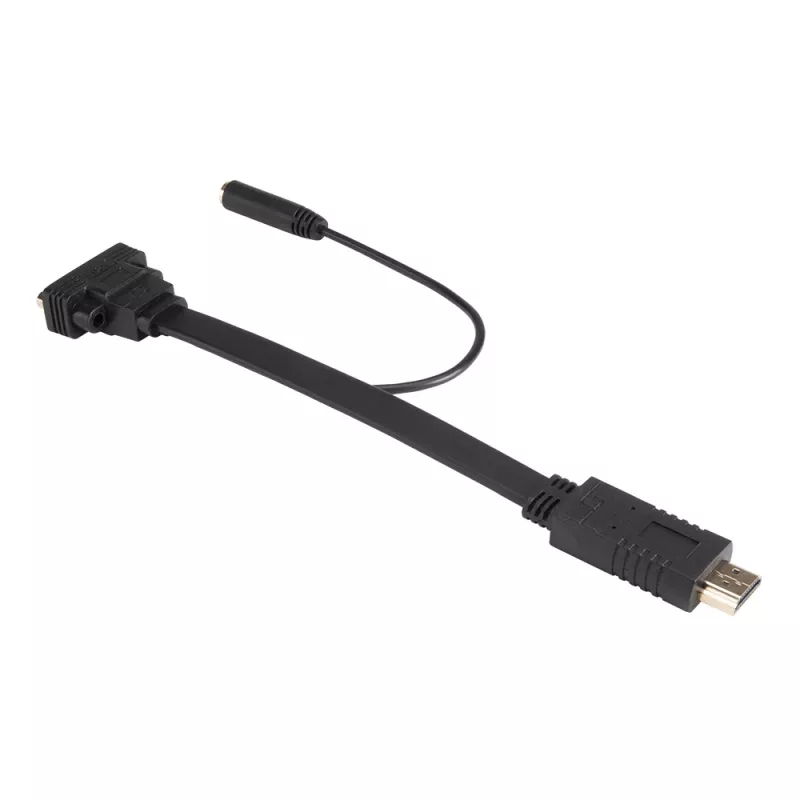 Akasa AK-CBHD18-20BK HDMI-naar-VGA adapterkabel 0,2 m zwart