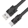 Akasa AK-CBUB43-10BK USB 2.0 kabel - USB-C naar USB-A - 1 m - zwart