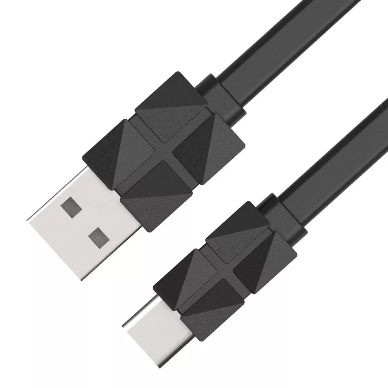 Akasa AK-CBUB43-10BK USB 2.0 kabel - USB-C naar USB-A - 1 m - zwart