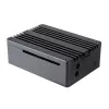 Akasa Pi-4 Case - geanodiseerd aluminium - zwart
